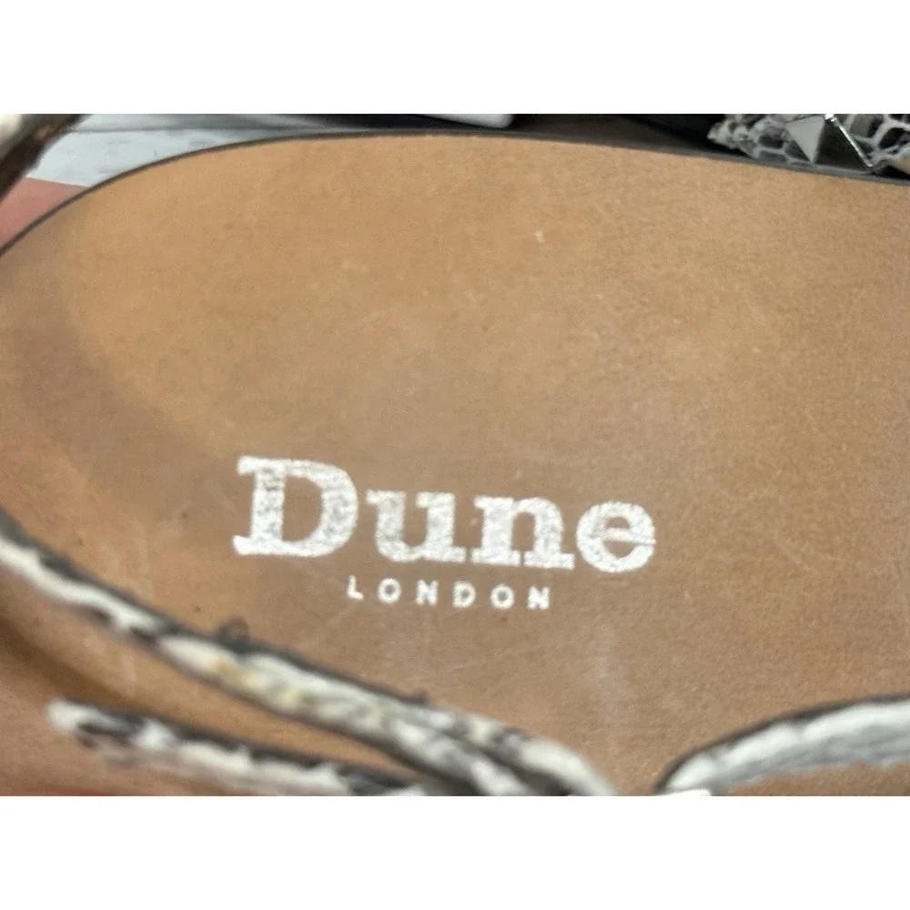 Gray Dune London Reptile Print Gladiator Sandals Katrine‎ Studded 36 US 5/5.5